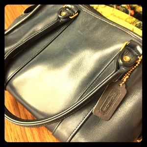 Vintage Navy Blue Soft Leather Purse